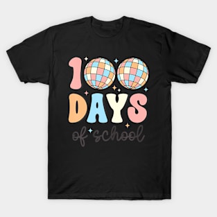 Disco 100 Days Of School Teacher Kids 100Th Day School T-Shirt